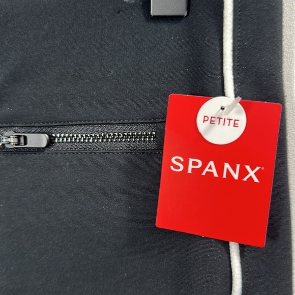 Spanx Perfect Pant ankle piped skinny  classic black size medium petite. NWT. - Picture 4 of 11